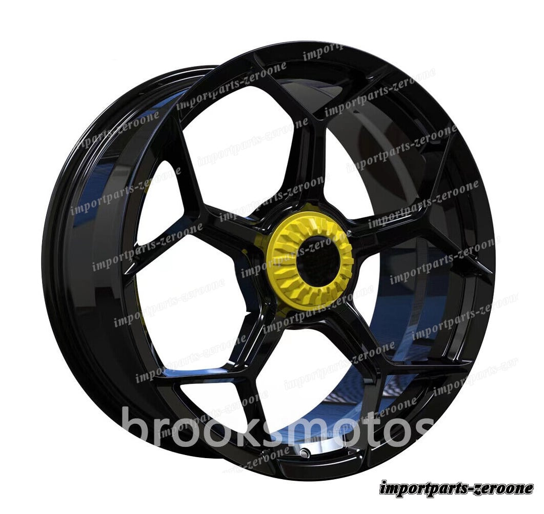 1点限り 20インチ　 21インチ　ブラックホイール　Lamborghini 　Huracan Evo 　LP640 LP580　-BRN-11927　鍛造　★