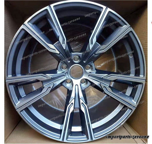 22インチ 新品 ツイン 5 スポーク グレー スタイル ホイール BMW 2019+ X5 2020+ X6 5x112 747 　-BRN-12254