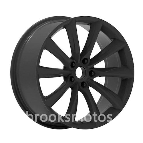 1点限り 21インチ　テスラ　モデルS タイプ　ホイール ４本セット　マットブラック 21x9 21X9.5 BRN-★