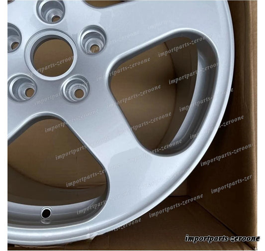 1点限り 19インチ 鍛造 オールド スクール シルバー ホイール ポルシェ 911 997 ワイドボディ　19x8.5　4本　-BRN-12686-2★