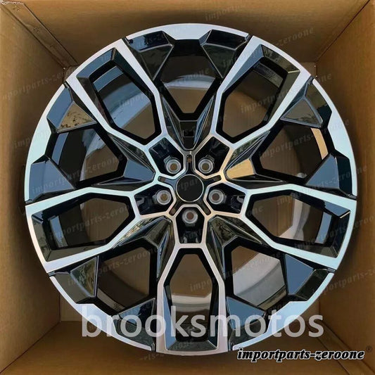 21インチ 新品ブラック スクエア スタイル ホイール  フィット 2018+ BMW G07 X7 21x9.5 913 4 本セット LI-2120