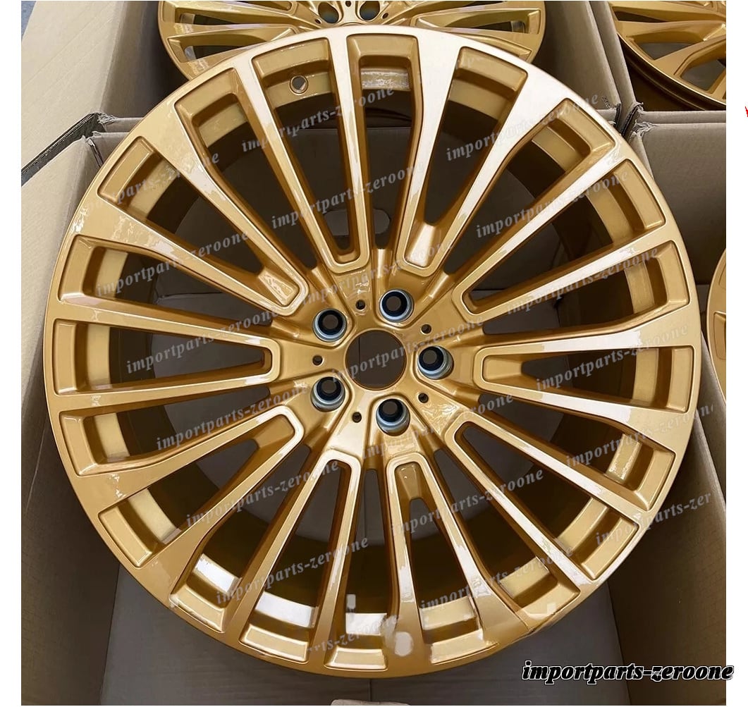 1点限り 20インチ 新品マルチスポーク ゴールドスタイル ホイール 2019+ BMW G07 X7 5x112 20x8.5　-BRN-12509★
