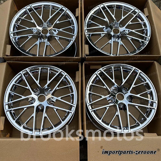 19インチ 20インチクロームホイールシボレーコルベットc 6 z06 zr1 19x10 20x12 LI-1299