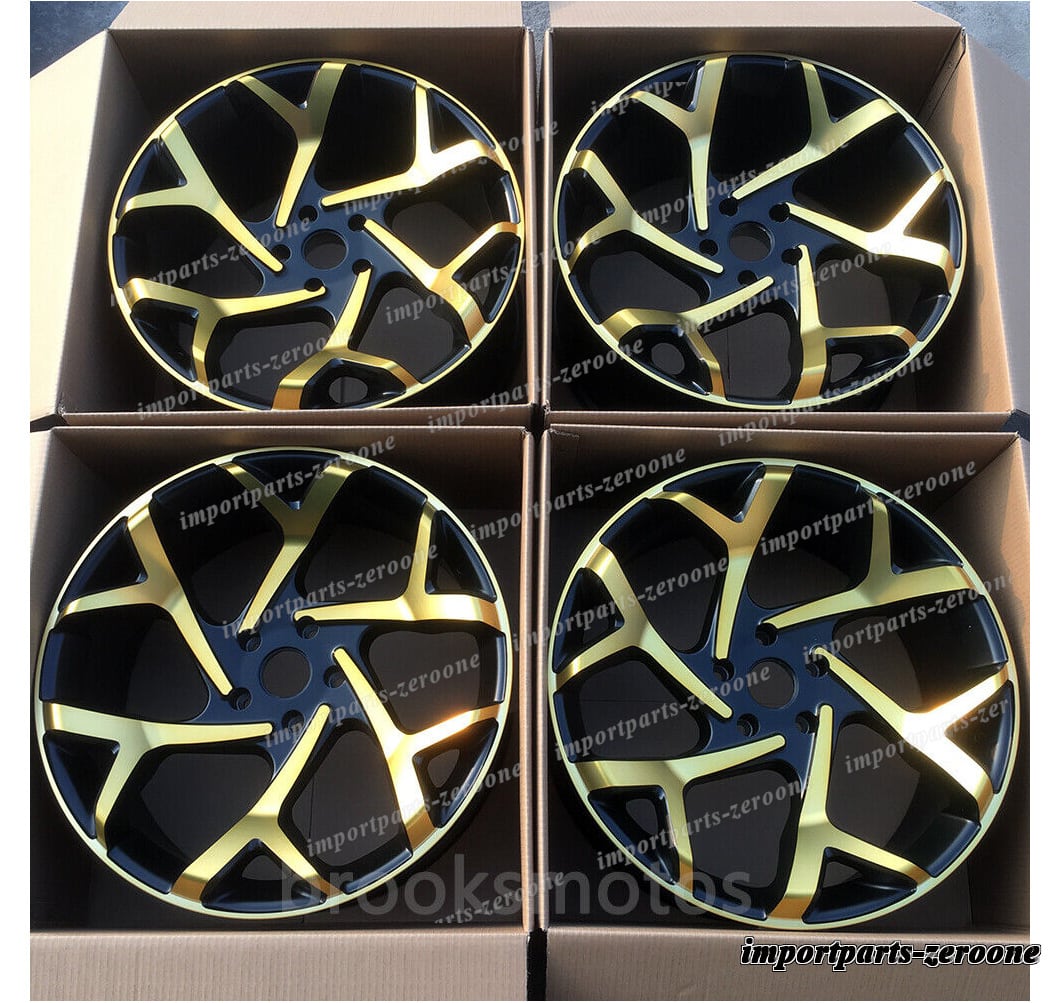 1点限り 21インチマルチスポーク ゴールド フェイスホイール インフィニティ　QX50 QX60 QX70 　-BRN-11707　鍛造　★