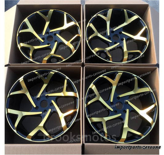 1点限り 21インチマルチスポーク ゴールド フェイスホイール インフィニティ　QX50 QX60 QX70 　-BRN-11707　鍛造　★