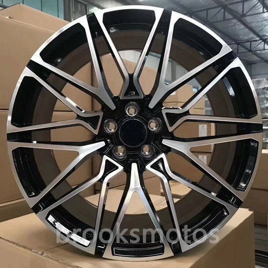1点限り 2018+ BMW G07 X7 22インチ ホイールセット 22X9.5 22X10.5 ブラック 818 　-BRN-1003★