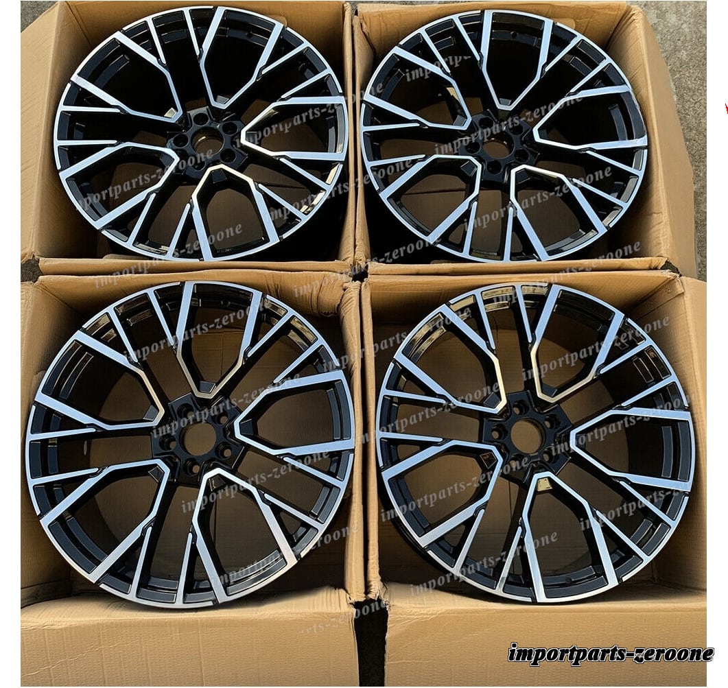 1点限り 2018+ BMW G07 X7 22 インチ ホイール 22x9.5 22x10.5 5x112 ブラック 809 　鍛造-BRN-12031★