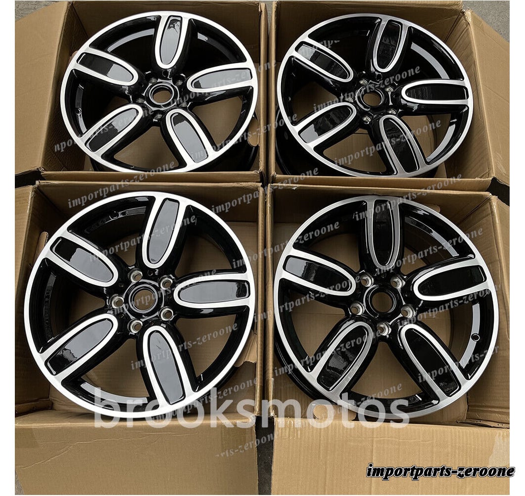 18インチ 5 スポークスタイル ホイール   2010-2016 ミニ　MINI　カントリー R60 18x7.5 5x120  4本セット　-BRN-11849