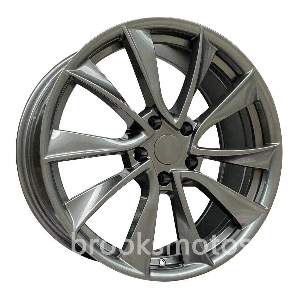 1点限り 19インチ グレー STYLE FLOW MING ホイールセット 2017+ テスラ モデル 3 19X8.5 　-BRN-1050　鍛造　★　鍛造　★