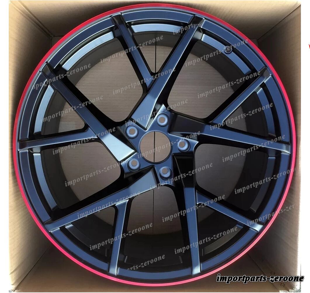 22インチ M スタイル レッド ライン  ホイール  ランボルギーニ ウルス 22x10 22x11.5 　-BRN-12646