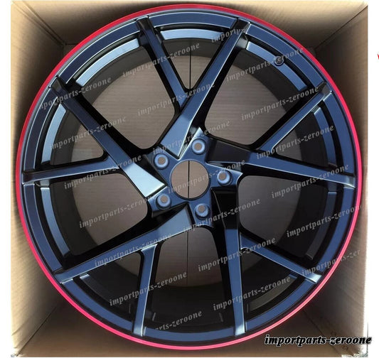 22インチ M スタイル レッド ライン  ホイール  ランボルギーニ ウルス 22x10 22x11.5 　-BRN-12646