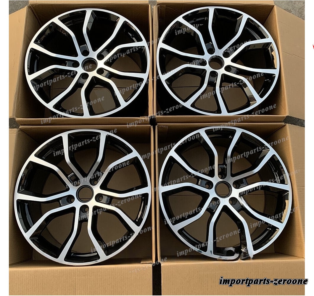 1点限り 2017+ ポルシェ カイエン 21x9.5 および 21x11 21インチ ツイン 5 スポークスタイルホイール　-BRN-12152★
