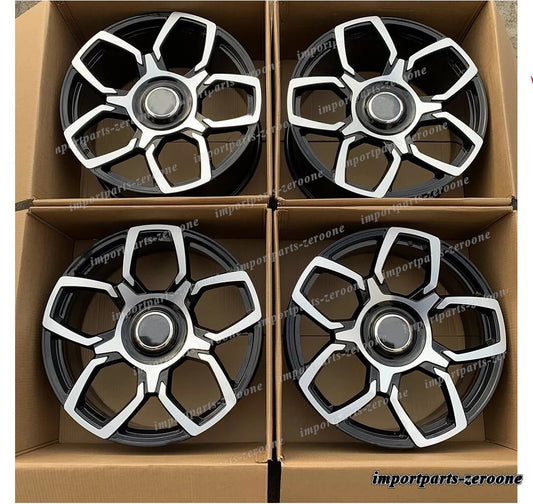 22インチ 新品 鍛造 ホイール ロールスロイス ゴースト 22x9 22x10  ブラック　-BRN-12608