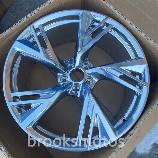 アウディ C7 RS6 RS7 22インチ  ポリシング ホイール  22X9.5 オフセット 25本入り 4本入り BRN-1599