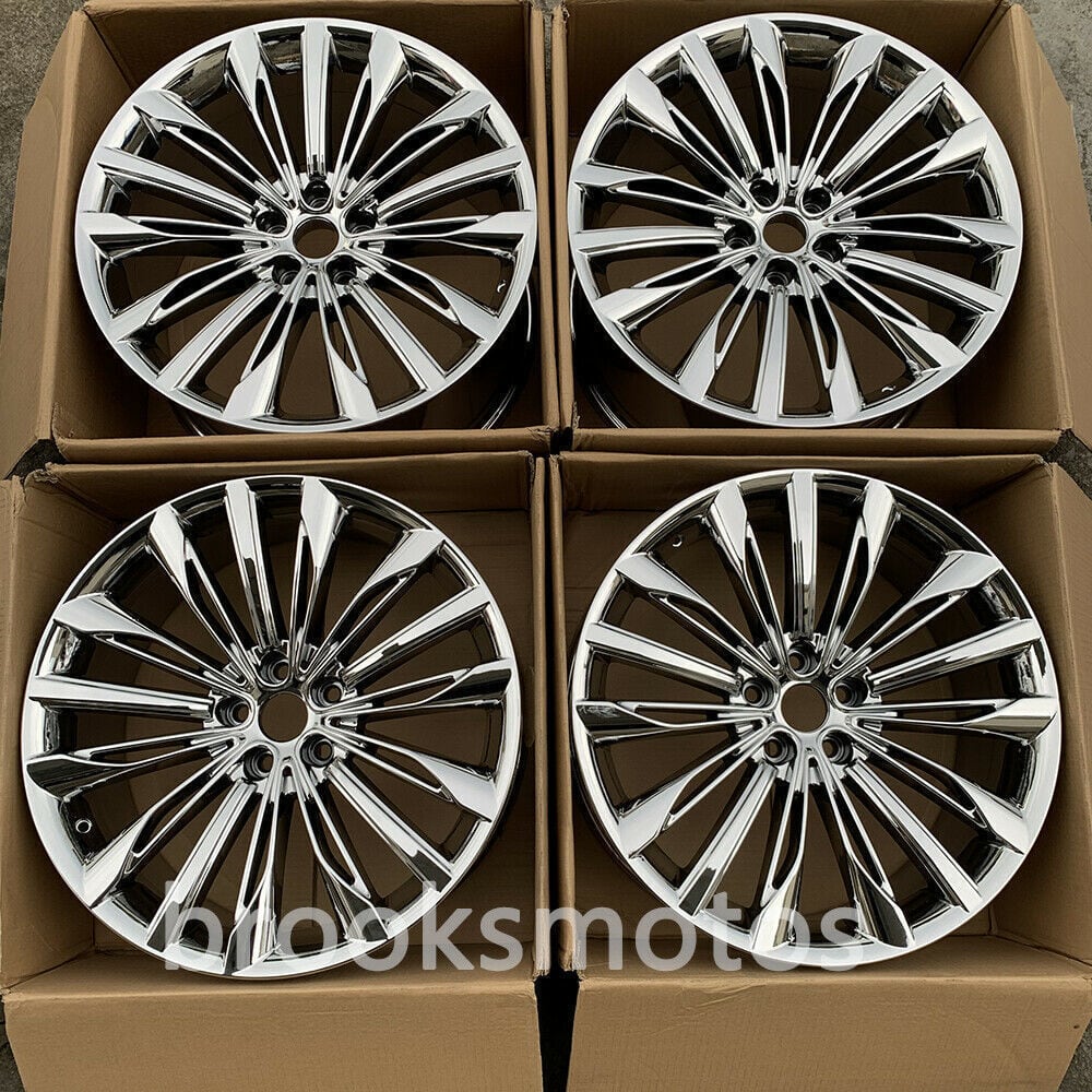 1点限り 20インチ クローム STYLE ホイールセット BMW 8シリーズ G14/G15/G16 [2018 ~2023] 4本セット　-BRN-1125-2　鍛造　★