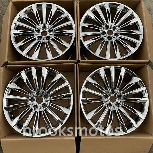 1点限り 20インチ クローム STYLE ホイールセット BMW 8シリーズ G14/G15/G16 [2018 ~2023] 4本セット　-BRN-1125-2　鍛造　★