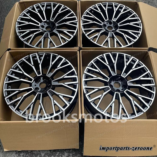 22インチ新品ブラックスタイルホイール 2019+ BMW X5 2020+ X6 745 適合 LI-2035
