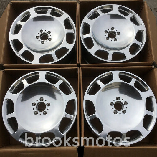 1点限り 20インチ ポリッシング STYLE ホイールセット メルセデスベンツ V350 W639 20×8.5+38mm　-BRN-1132ー2　鍛造　★