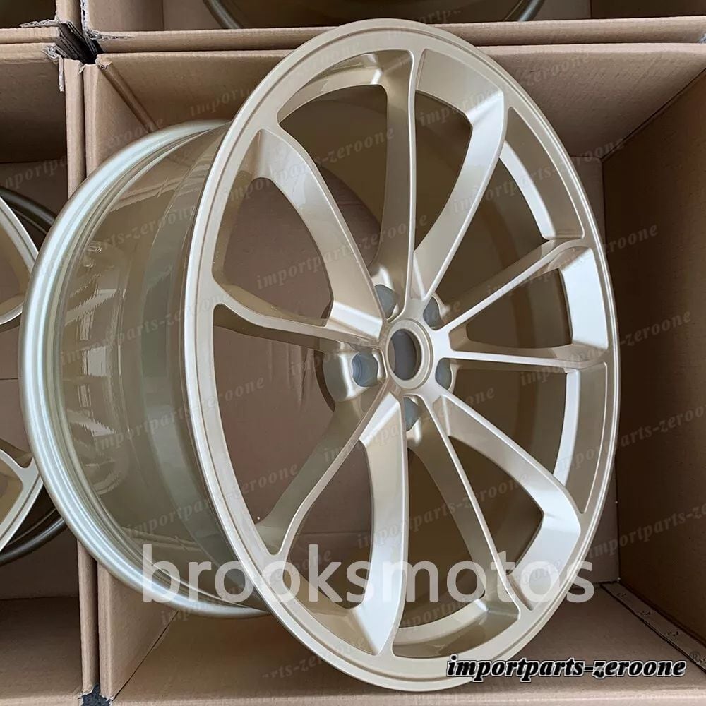 18インチフォージドゴールドgt4 スタイルホイールポルシェケイマン987 LI-1184-2
