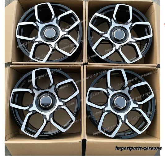 24インチ 新品鍛造ホイール ロールロイス カリナン 24x10 ブラック　-BRN-12325