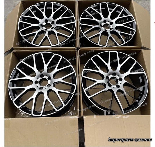 1点限り 2021+ Kia EV6 20x8.5 オフセット35 5x114.3 4 個セット 20インチ ブラックBスタイルホイール　-BRN-12569★