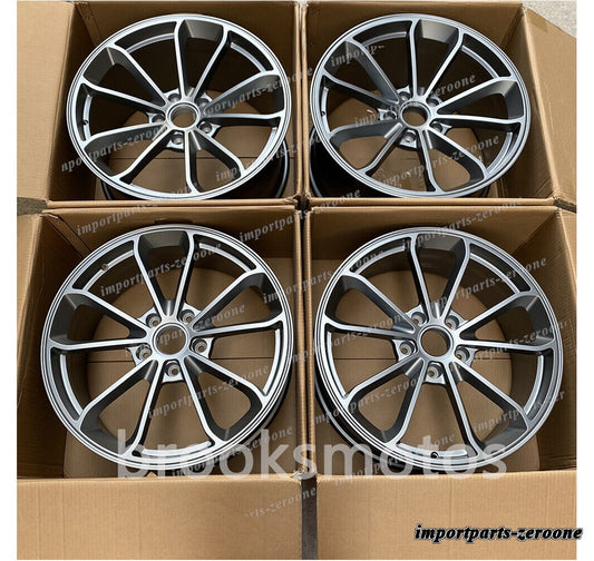 1点限り 21インチ 新品サテングレー GT4 スタイル ホイール 2006-2017 ポルシェカイエン　-BRN-11997　鍛造　★
