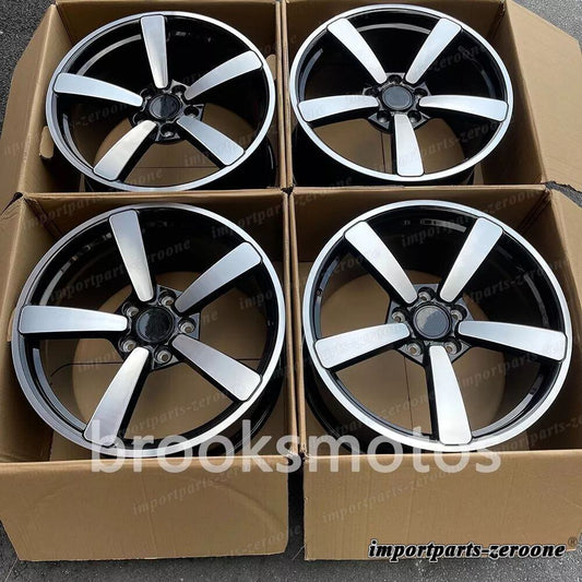 19インチ鍛造新品 5 スポークホイール 2013+ ポルシェケイマン 981 19x8.5 19x11  LI-1862