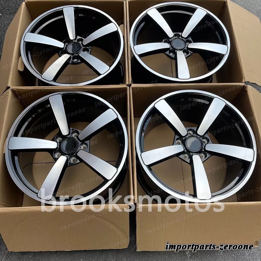 19インチ鍛造新品 5 スポークホイール 2013+ ポルシェケイマン 981 19x8.5 19x11  LI-1862