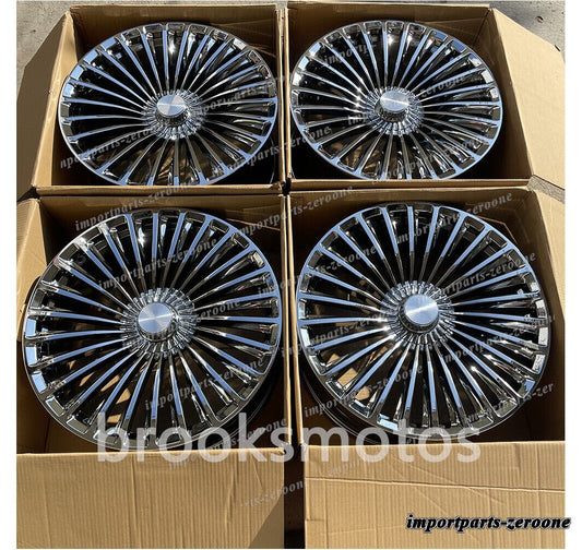 22 インチ 新品 クローム スタイル ホイール  メルセデスベンツ W222 S CLS クラス　-BRN-11939