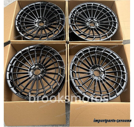 1点限り 20インチ 新品グロス ブラック スタイル ホイール メルセデスベンツ W222 W223 S クラス　-BRN-11839★　鍛造