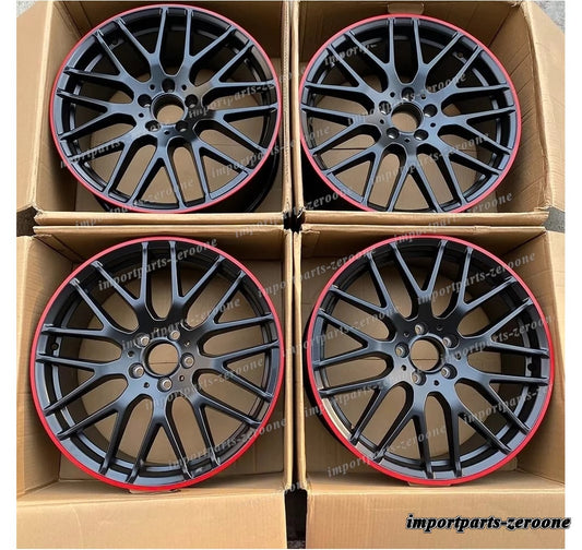 19インチ 新品 マルチ スポーク ブラック スタイル ホイール メルセデスベンツ a45 AMG 19x8　-BRN-12678
