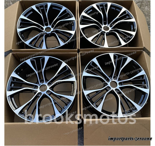 1点限り 21インチ ブラック スタッガースタイル ホイール BMW X5 E70 F15 X6 E71 F16 599 4本セット　-BRN-11910　鍛造　★