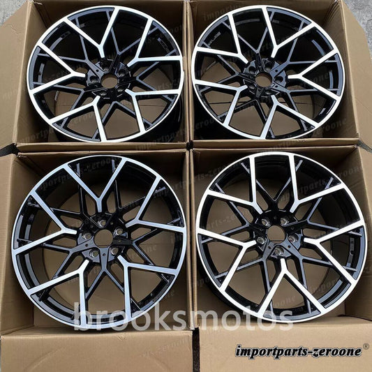 22インチ ニュースタイル ブラック ホイール  BMW X5 E70 F15 X6 E71 F16 5x120 795 4 本セット LI-1573