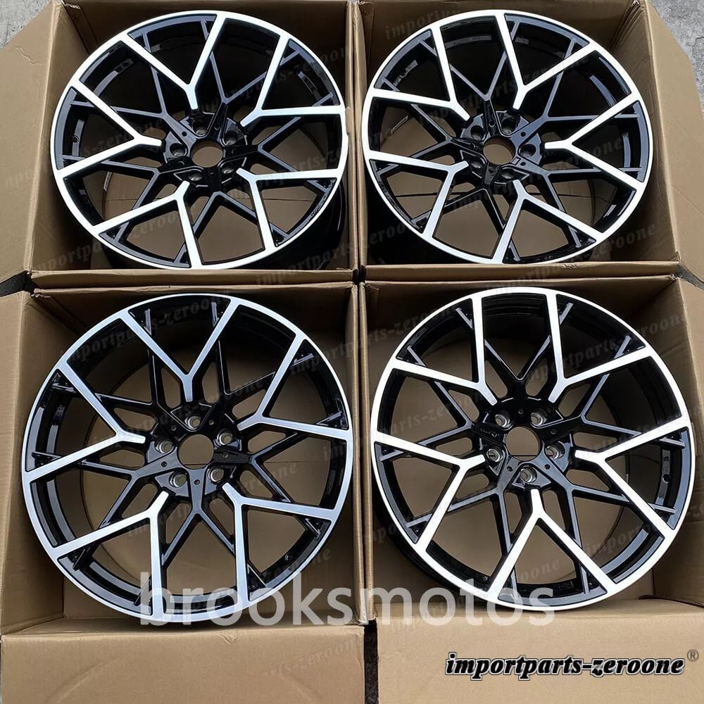 22インチ ニュースタイル ブラック ホイール  BMW X5 E70 F15 X6 E71 F16 5x120 795 4 本セット LI-1573