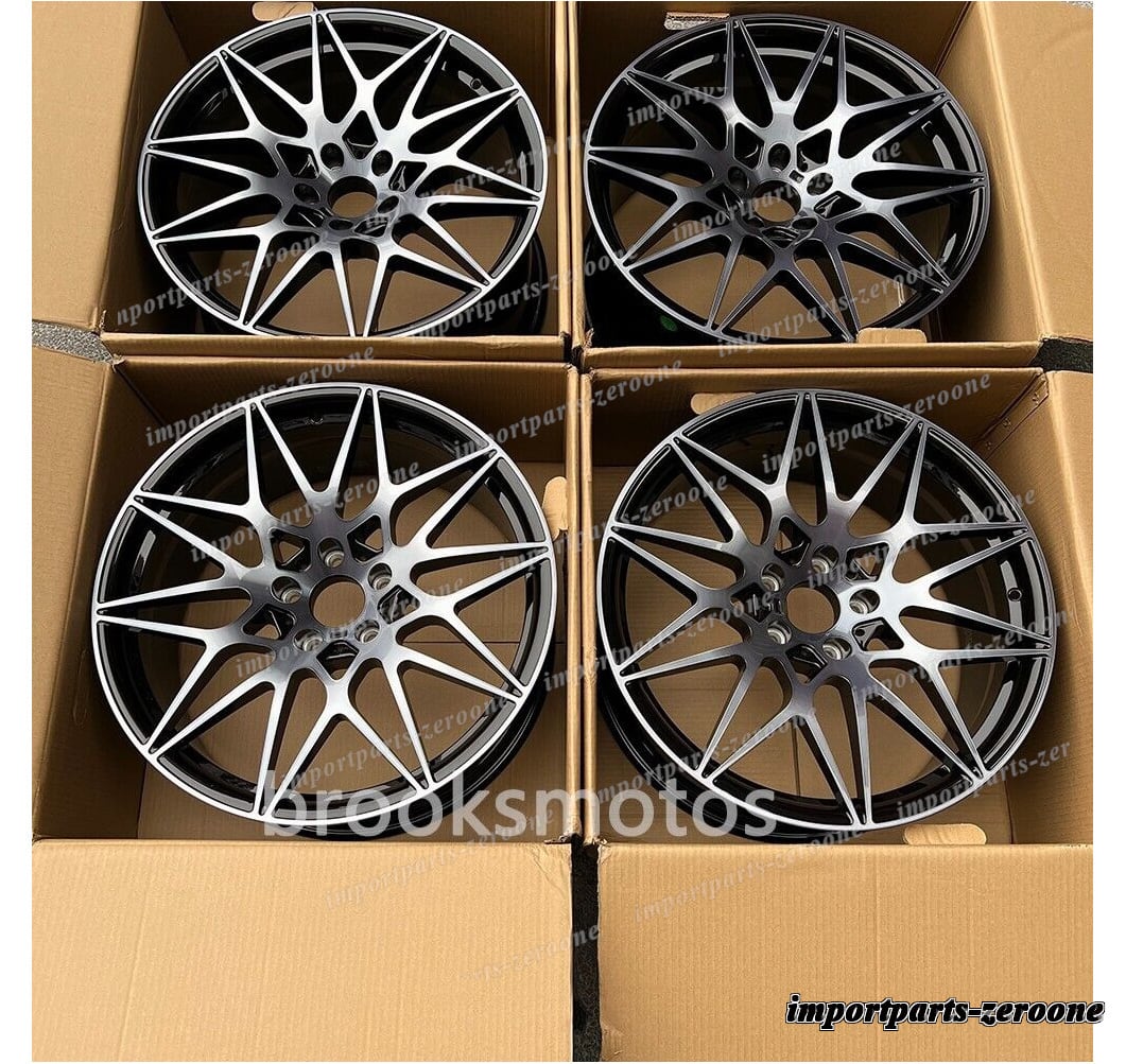 1点限り 20インチ　 ブラック スタイル ホイール BMW M2 F87 M3 F80 M4 F82 83 20x9 20x10　-BRN-11724　鍛造　★