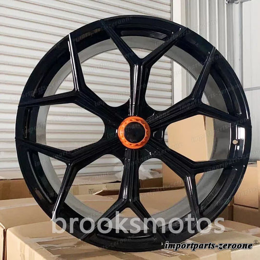 23インチ新品 6 スポークyグロスブラックスタイル フォージドホイール ランボルギーニウルス適合 LI-2031