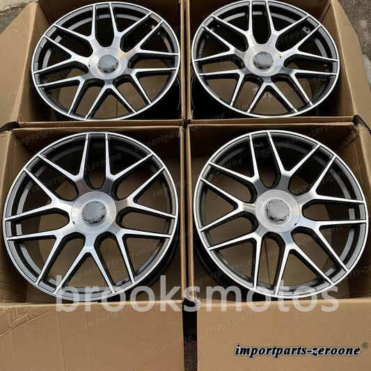 23インチ ニュースタイル グレー ホイール  メルセデスベンツ GLS ML GLE クラス X166 W166  LI-1560