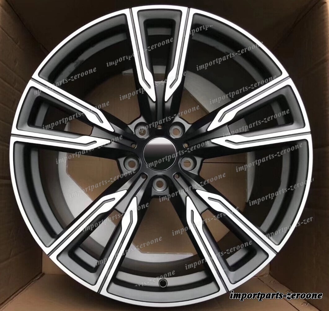 1点限り 21インチ ツイン 5 スポーク グレー スタイル ホイール 2011-2015 BMW 6 シリーズ F06 F12 F13"　-BRN-12205　鍛造　★