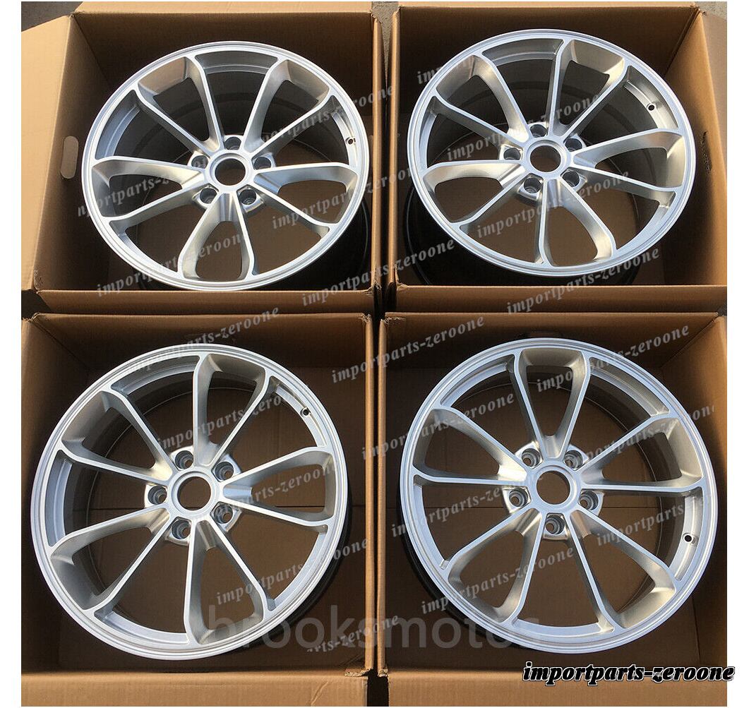 19インチ新品ハイパーシルバーGT4 スタイル鍛造ホイールポルシェボクスター 986  4本セット　-BRN-11902