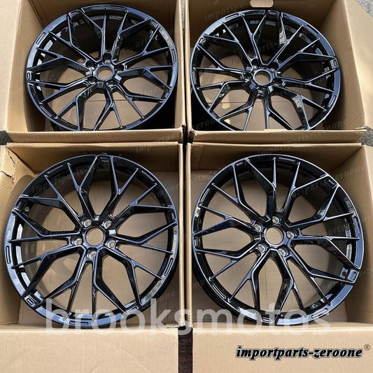 21インチニュースタイルブラックスタッガー鍛造ホイールテスラモデルs 21x8.5 21x9 適合 LI-1865