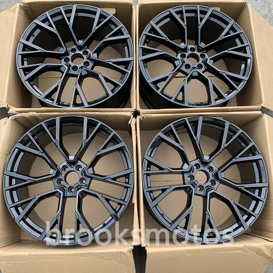 1点限り 20インチ NEW　グロス ブラック STYLE ホイールセット 2019+ BMW G05 X5 5X112 20X9 オフセット35 　-BRN-1157　鍛造　★