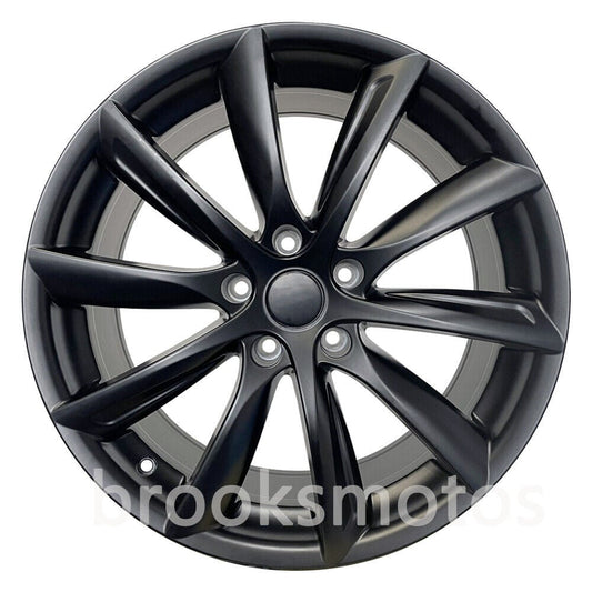 19インチ  Tスタイル マット ブラック ステージ ホイール  テスラ モデル X 19X8.5  BRN-1179