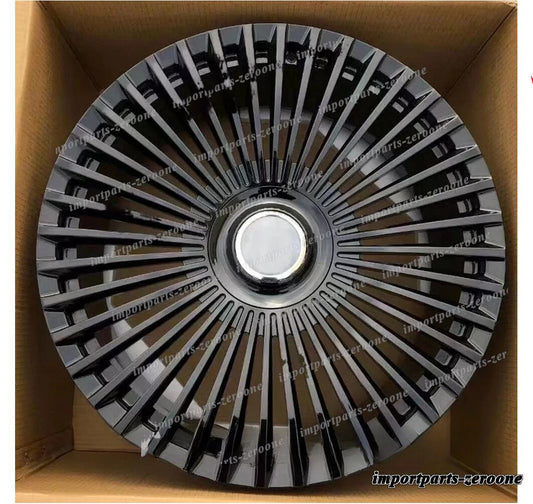21インチ 新品グロスブラックスタイル ホイール 21x10.5 オフセット42 5x112 66.6 4 個セット　-BRN-12438