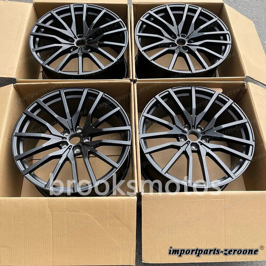 21インチ新品マットブラックスタイルホイールフィット 2016-2021 BMW 740 750 G11 G12 742 LI-2131