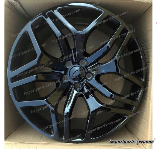 1点限り 20インチ ブラック STYLE ホイールセット レンジローバー 　イヴォーク　EVOQUE LR2 5X108 オフセット４０　鍛造　-BRN-★
