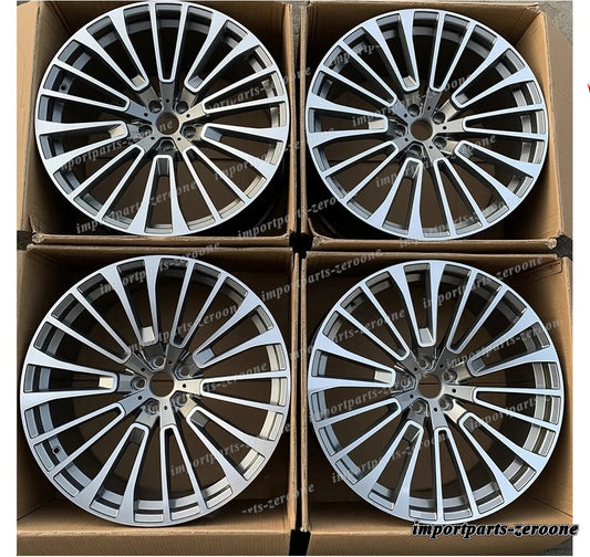 22インチ ニュースタイル グレー ホイール BMW X5 E70 F15 X6 E71 F16 757 5x120 　-BRN-12499