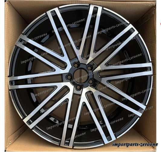 1点限り 2006+ ポルシェ カイエン 2005-2015 q7 22x10.5 22インチ マルチスポークスタイルホイール　-BRN-12517★