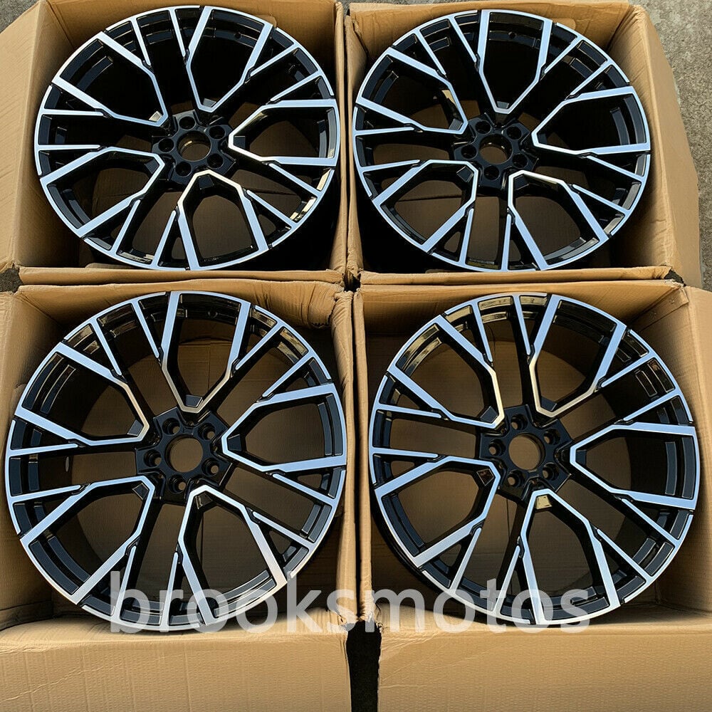 1点限り 21/22インチ　2020+ BMW G06 X6M X5M 21X10.5 22X11.5 GED ホイールセット ４本セット　ブラック 　-BRN-1011★