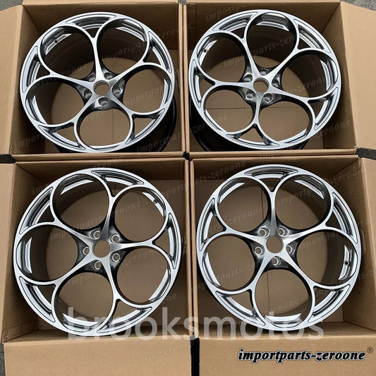 ポルシェ 992 ターボス 21インチ 22インチ フォージドホイール 21x9.5 22x12.5 4 本セット LI-1472