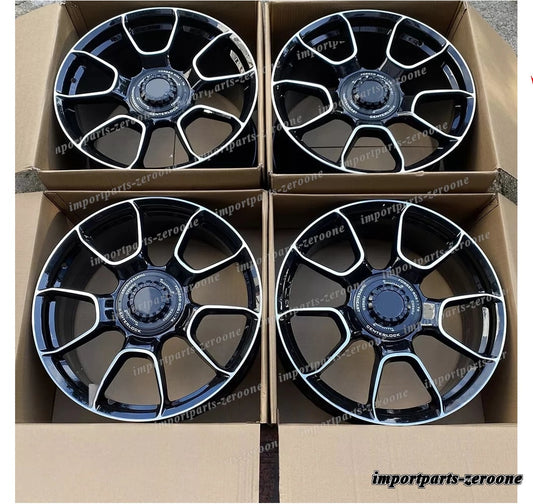 1点限り 21インチ スタッガー 新品ブラックスタイル ホイール ポルシェ 991 911 カレラ S 　-BRN-12573　鍛造　★